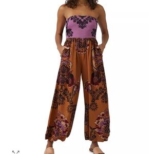 Free People Boho Halter Jumpsuit